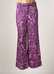 Pantalon large violet THE LULÙ pour femme seconde vue