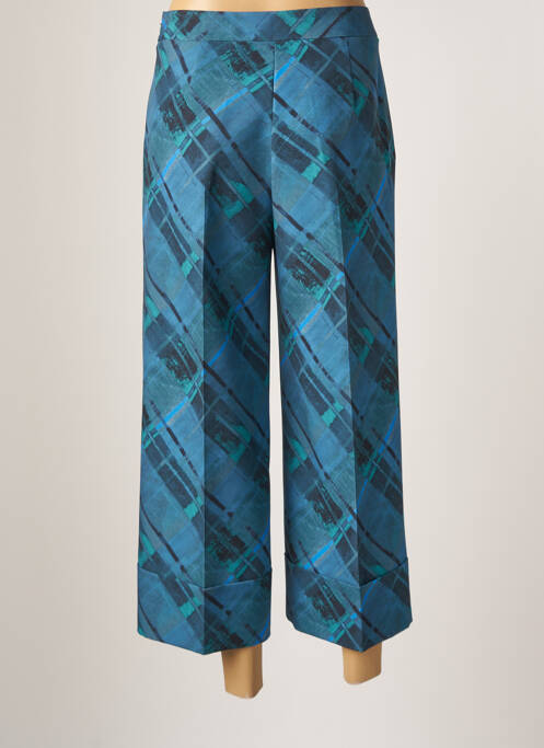 Pantalon 7/8 bleu CARLA MONTANARINI pour femme