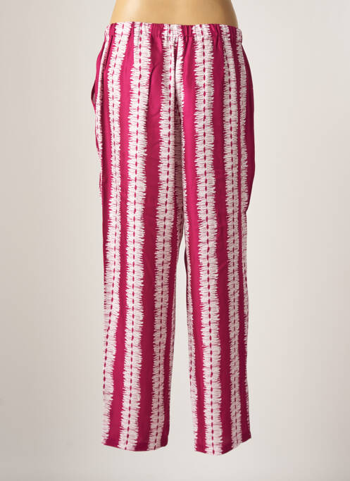 Pantalon droit rose CARACTERE pour femme