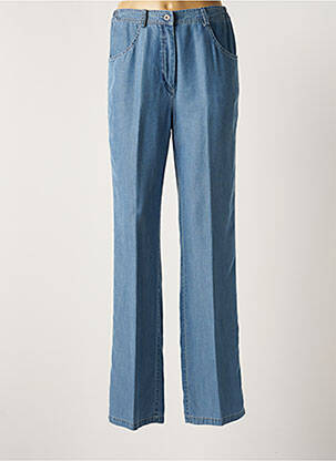 Pantalon droit bleu B DE BREL pour femme
