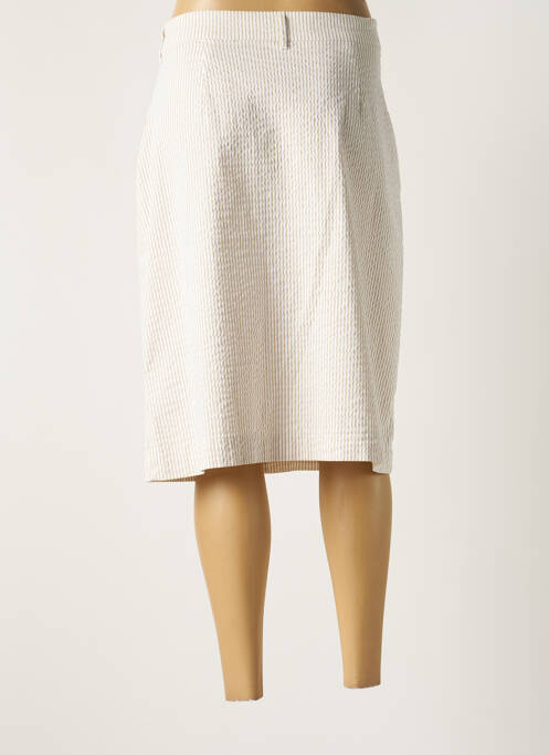 Jupe mi-longue beige TONI pour femme