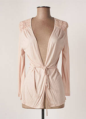 Gilet cache-cœur stretch rose LUISA CERANO femme