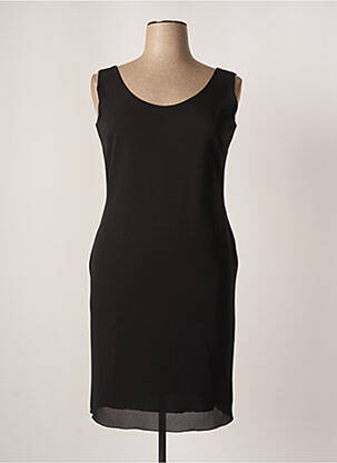 Robe courte sans manche sans manche noir CHEMA BLANCO femme