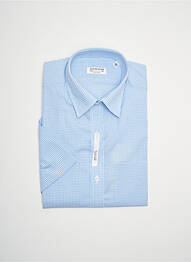 Chemise manches courtes imprimé carreaux bleu ARROW homme