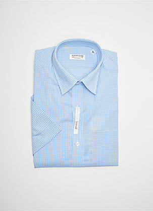 Chemise manches courtes imprimé carreaux bleu ARROW homme