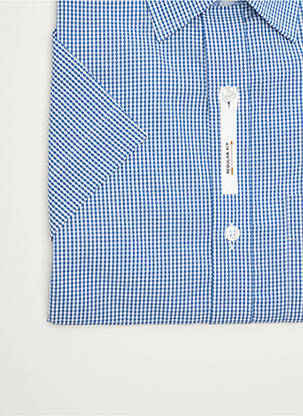 Chemise manches courtes imprimé carreaux bleu ARROW homme