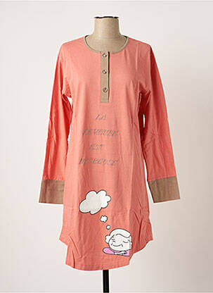Chemise de nuit sérigraphie rose NUIT CALINE femme