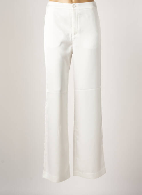 Pantalon droit blanc ATTENTIF pour femme