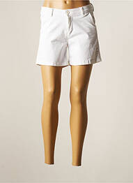 Short fermeture zippée sous rabat boutonné taille normale blanc LE TEMPS DES CERISES femme
