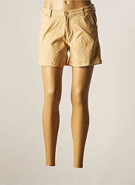 Short fermeture zippée sous rabat boutonné taille normale beige LE TEMPS DES CERISES femme