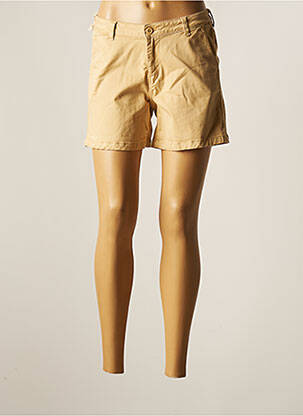 Short fermeture zippée sous rabat boutonné taille normale beige LE TEMPS DES CERISES femme