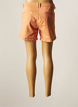 Short fermeture zippée sous rabat boutonné taille normale orange LE TEMPS DES CERISES femme
