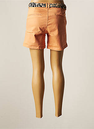 Short fermeture zippée sous rabat boutonné taille normale orange LE TEMPS DES CERISES femme