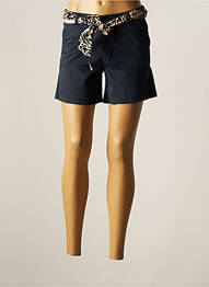 Short fermeture zippée sous rabat boutonné taille normale bleu LE TEMPS DES CERISES femme