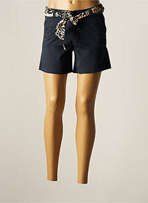 Short fermeture zippée sous rabat boutonné taille normale bleu LE TEMPS DES CERISES femme