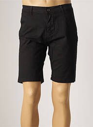 Bermuda coupe droite taille normale noir TONY BACKER homme