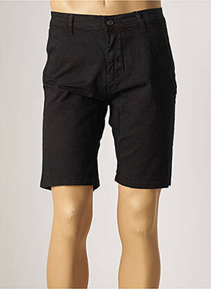 Bermuda coupe droite taille normale noir TONY BACKER homme