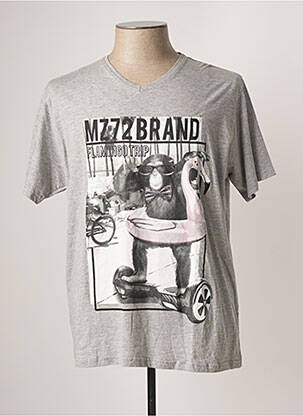 T-shirt gris MZ72 BRAND pour homme