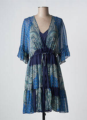 Robe mi-longue bleu TWINSET femme