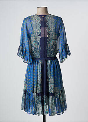 Robe mi-longue bleu TWINSET femme