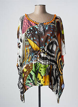 Tunique manches courtes marron OLIVIER PHILIPS femme