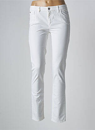 Pantalon slim blanc TRUSSARDI JEANS femme