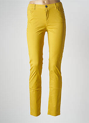 Pantalon slim jaune TRUSSARDI JEANS femme