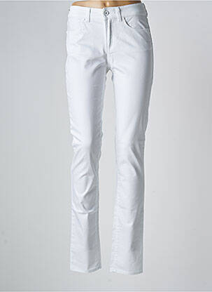 Jeans coupe slim blanc ARMANI pour femme