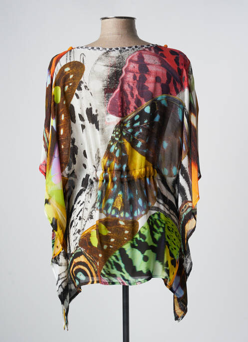 Tunique manches courtes marron OLIVIER PHILIPS pour femme