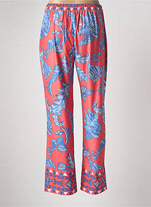 Pantalon large tissage popeline taille normale rose MALVIN femme