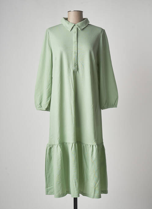 Robe mi-longue vert YEST pour femme