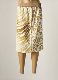 Jupe mi-longue taille haute marron JEI'S BY LETIZIA DENARO femme