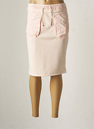 Jupe mi-longue stretch rose BEATE HEYMANN femme