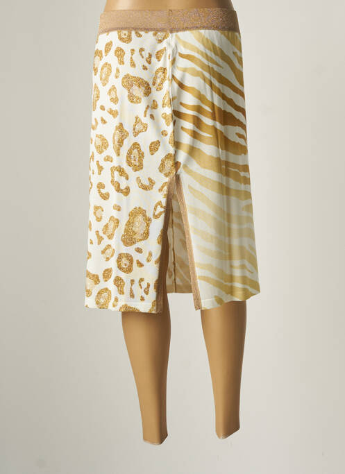 Jupe mi-longue marron JEI'S BY LETIZIA DENARO pour femme