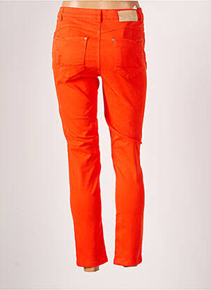 Pantalon slim tissage popeline taille normale orange LOLA ESPELETA femme