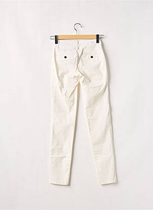 Pantalon chino broderie galons latéraux taille normale beige LES TEINTURIERS femme