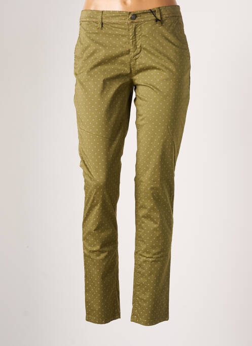 Pantalon chino vert IMPAQ1 pour femme