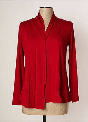 Gilet manches longues stretch rouge LES BONHEURS DE SOPHIE femme
