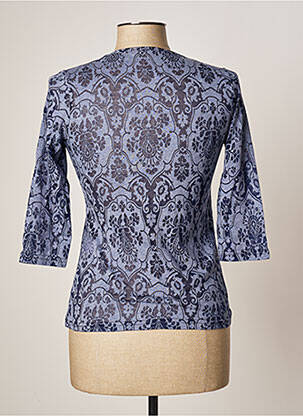 Top coupe cintrée manches 3/4 bleu LES BONHEURS DE SOPHIE femme