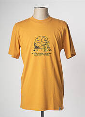 T-shirt jaune CARHARTT pour homme seconde vue