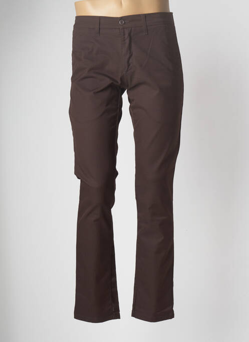 Pantalon chino marron CARHARTT pour homme