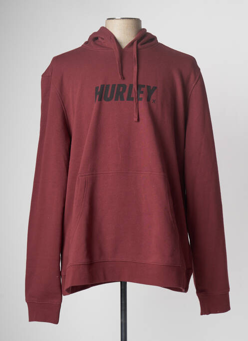 Sweat-shirt à capuche rouge HURLEY pour homme