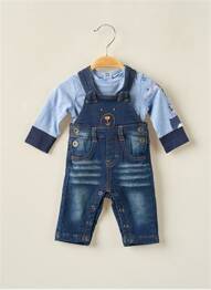 Ensemble haut/bas bleu 3 POMMES enfant