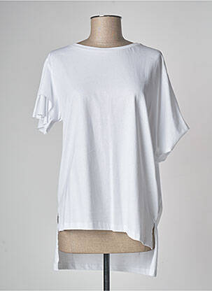 Tunique manches courtes tissage jersey blanc LOTUS EATERS femme