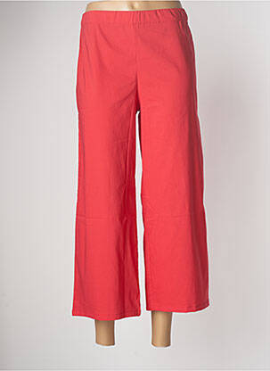 Pantacourt stretch taille normale rouge POISSONS BLANCS femme