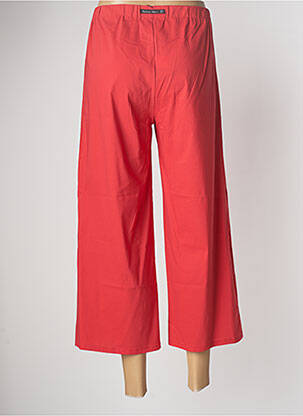 Pantacourt stretch taille normale rouge POISSONS BLANCS femme