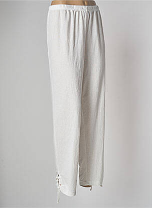 Pantalon 7/8 blanc FRANCK ANNA pour femme