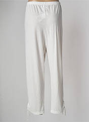 Pantalon 7/8 blanc FRANCK ANNA pour femme seconde vue