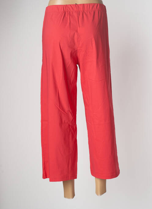 Pantacourt rouge POISSONS BLANCS pour femme