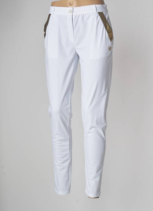 Pantalon 7/8 blanc HTB pour femme